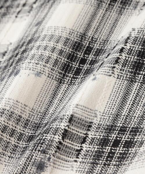 DANKE SCHON(ダンケシェーン)の「DankeSchon/ダンケシェーン/FLANNEL DAMAGE SHIRTS DOBBY(シャツ/ブラウス・レディース・ブラック系その他/ホワイト系2・L/M)」の16枚目の写真