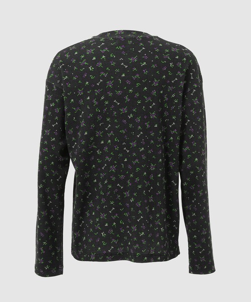 PHINGERIN（フィンガリン）の「FLOWER L/S WAFFLE THERMAL（Tシャツ/カットソー・メンズ・ベージュ/ブラック・L/M）」の7枚目の写真