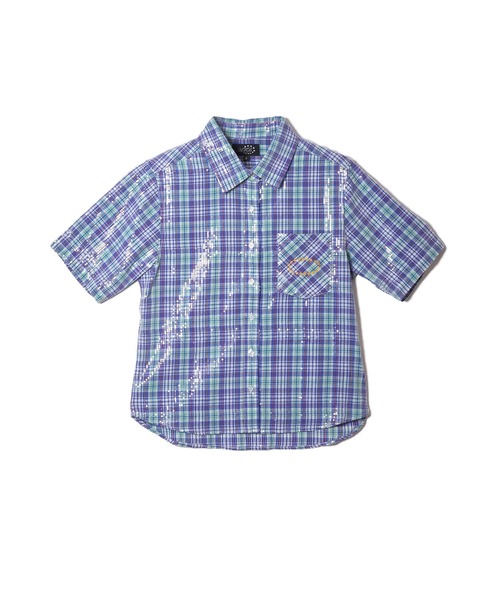 AFB（エーエフビー）の「WMS SPANGLE SS SHIRTS（シャツ/ブラウス・レディース・グリーン/ピンク・M）」の2枚目の写真