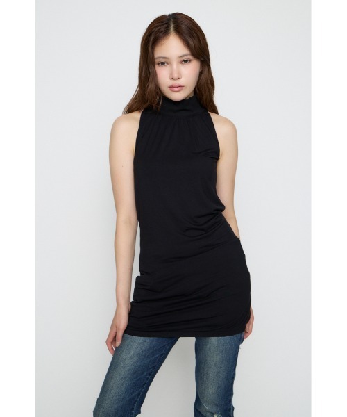 LAGUA GEM(ラグアジェム)の「HEM BALLOON ミニワンピース(ワンピース・レディース・ブラウン/ブラック/杢グレー・SMALL/MEDIUM)」の5枚目の写真