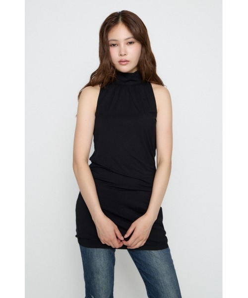 LAGUA GEM(ラグアジェム)の「HEM BALLOON ミニワンピース(ワンピース・レディース・ブラウン/ブラック/杢グレー・SMALL/MEDIUM)」の6枚目の写真