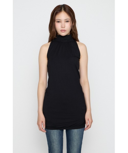 LAGUA GEM(ラグアジェム)の「HEM BALLOON ミニワンピース(ワンピース・レディース・ブラウン/ブラック/杢グレー・SMALL/MEDIUM)」の8枚目の写真