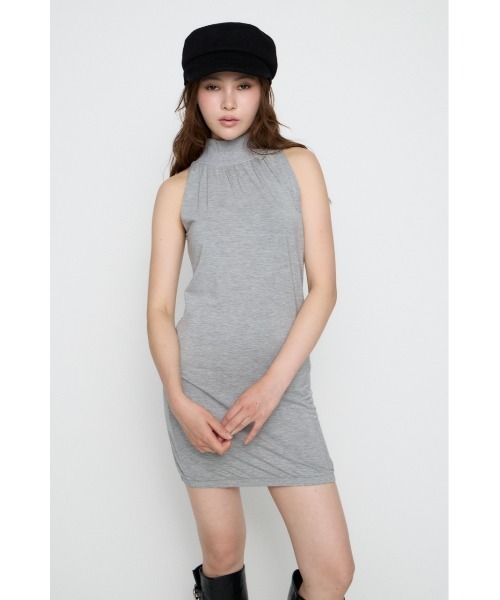 LAGUA GEM(ラグアジェム)の「HEM BALLOON ミニワンピース(ワンピース・レディース・ブラウン/ブラック/杢グレー・SMALL/MEDIUM)」の10枚目の写真