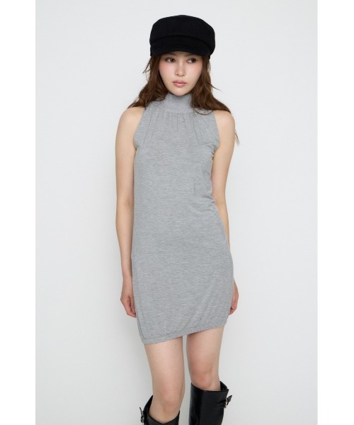 LAGUA GEM(ラグアジェム)の「HEM BALLOON ミニワンピース(ワンピース・レディース・ブラウン/ブラック/杢グレー・SMALL/MEDIUM)」の11枚目の写真