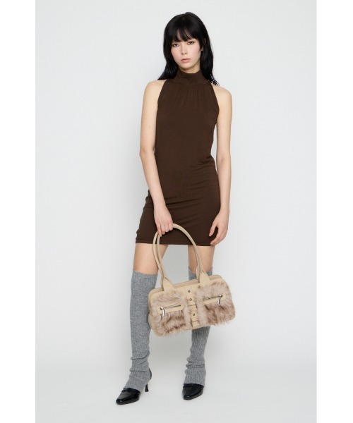 LAGUA GEM(ラグアジェム)の「HEM BALLOON ミニワンピース(ワンピース・レディース・ブラウン/ブラック/杢グレー・SMALL/MEDIUM)」の16枚目の写真