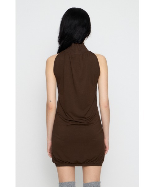 LAGUA GEM(ラグアジェム)の「HEM BALLOON ミニワンピース(ワンピース・レディース・ブラウン/ブラック/杢グレー・SMALL/MEDIUM)」の19枚目の写真