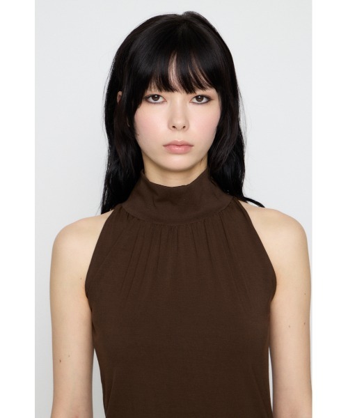 LAGUA GEM(ラグアジェム)の「HEM BALLOON ミニワンピース(ワンピース・レディース・ブラウン/ブラック/杢グレー・SMALL/MEDIUM)」の20枚目の写真