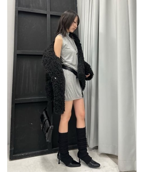 LAGUA GEM(ラグアジェム)の「HEM BALLOON ミニワンピース(ワンピース・レディース・ブラウン/ブラック/杢グレー・SMALL/MEDIUM)」の22枚目の写真