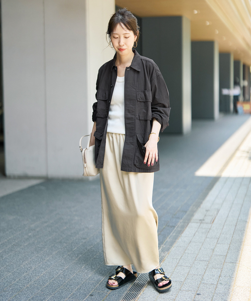 Spick & Span（スピックアンドスパン）の「《WEB限定》ROTHCO / ロスコ ミリタリーシャツジャケット（ミリタリージャケット・レディース・カーキ/ブラック・SMALL）」の3枚目の写真