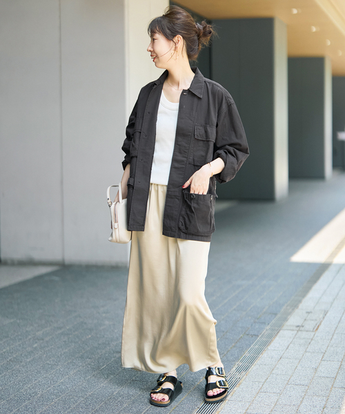 Spick & Span（スピックアンドスパン）の「《WEB限定》ROTHCO / ロスコ ミリタリーシャツジャケット（ミリタリージャケット・レディース・カーキ/ブラック・SMALL）」の9枚目の写真