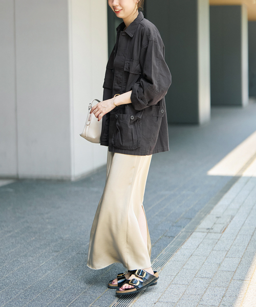 Spick & Span（スピックアンドスパン）の「《WEB限定》ROTHCO / ロスコ ミリタリーシャツジャケット（ミリタリージャケット・レディース・カーキ/ブラック・SMALL）」の10枚目の写真