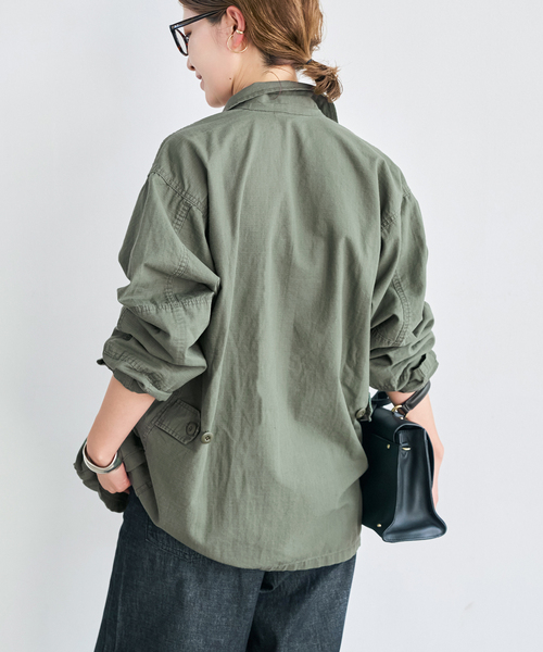 Spick & Span（スピックアンドスパン）の「《WEB限定》ROTHCO / ロスコ ミリタリーシャツジャケット（ミリタリージャケット・レディース・カーキ/ブラック・SMALL）」の14枚目の写真