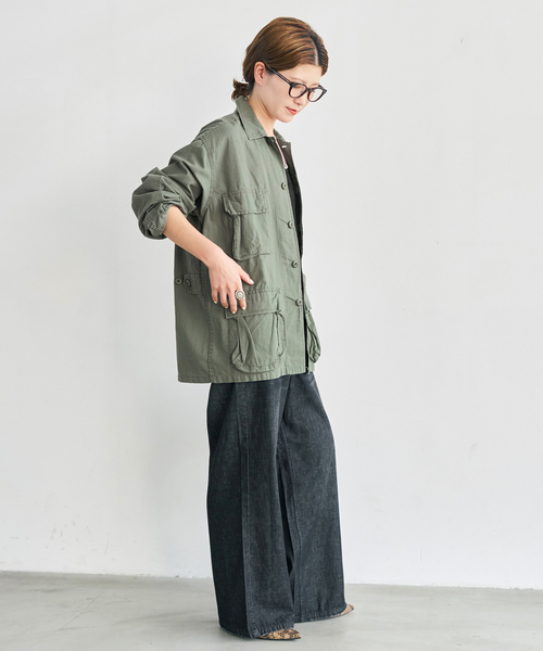 Spick & Span（スピックアンドスパン）の「《WEB限定》ROTHCO / ロスコ ミリタリーシャツジャケット（ミリタリージャケット・レディース・カーキ/ブラック・SMALL）」の16枚目の写真