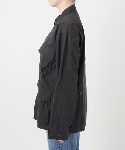 Spick & Span（スピックアンドスパン）の「《WEB限定》ROTHCO / ロスコ ミリタリーシャツジャケット（ミリタリージャケット・レディース・カーキ/ブラック・SMALL）」の21枚目の写真