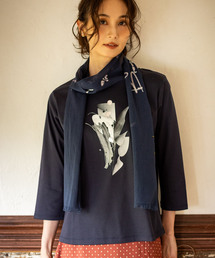 【藤井桜子さんコラボ】グラフィックプリント7分袖Tシャツ