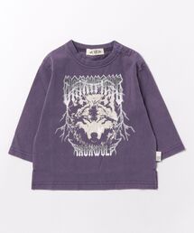 MAKE YOUR DAY | アイアンウルフロック長袖Tシャツ■80~140cm(Tシャツ/カットソー)
