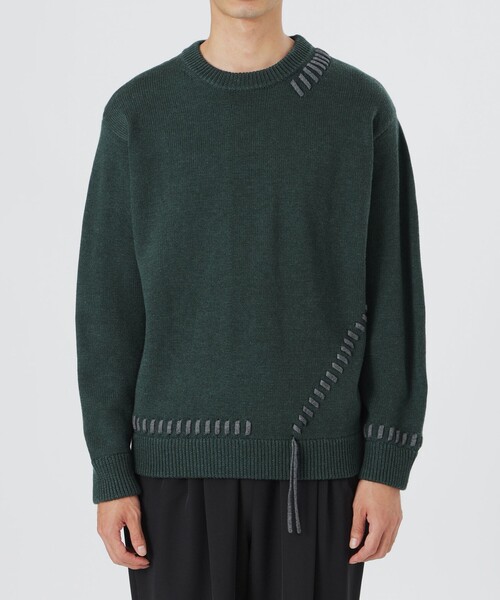 LOVELESS（ラブレス）の「【UNISEX】ポイントスレッドプルオーバーニット（ニット/セーター・メンズ・グリーン系その他3/オフホワイト/グレー系その他/ブラック・M/L）」の13枚目の写真