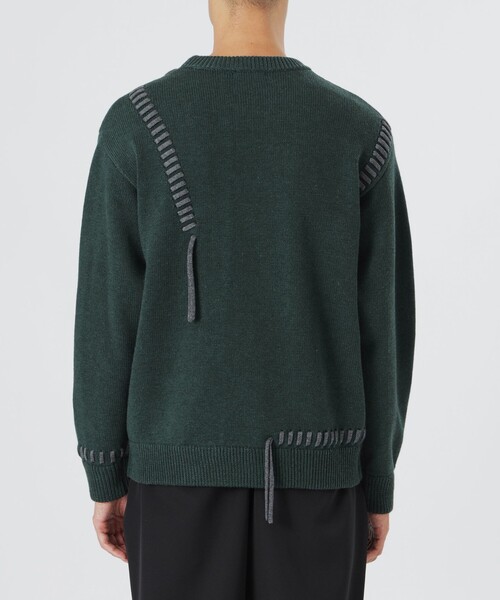 LOVELESS（ラブレス）の「【UNISEX】ポイントスレッドプルオーバーニット（ニット/セーター・メンズ・グリーン系その他3/オフホワイト/グレー系その他/ブラック・M/L）」の15枚目の写真