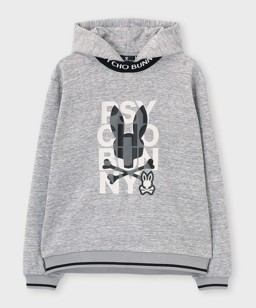 Psycho Bunny（サイコバニー）の「[GOLF]ネックジャガードロゴ ミックスプリントパーカ（パーカー・メンズ・ブラック/ホワイト/ライトグレー・X-LARGE/LARGE/MEDIUM）」の20枚目の写真