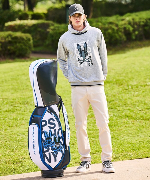 Psycho Bunny（サイコバニー）の「[GOLF]ネックジャガードロゴ ミックスプリントパーカ（パーカー・メンズ・ブラック/ホワイト/ライトグレー・X-LARGE/LARGE/MEDIUM）」の15枚目の写真