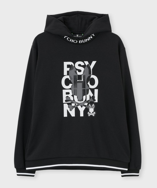 Psycho Bunny（サイコバニー）の「[GOLF]ネックジャガードロゴ ミックスプリントパーカ（パーカー・メンズ・ブラック/ホワイト/ライトグレー・X-LARGE/LARGE/MEDIUM）」の12枚目の写真