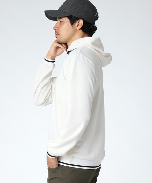 Psycho Bunny（サイコバニー）の「[GOLF]ネックジャガードロゴ ミックスプリントパーカ（パーカー・メンズ・ブラック/ホワイト/ライトグレー・X-LARGE/LARGE/MEDIUM）」の4枚目の写真