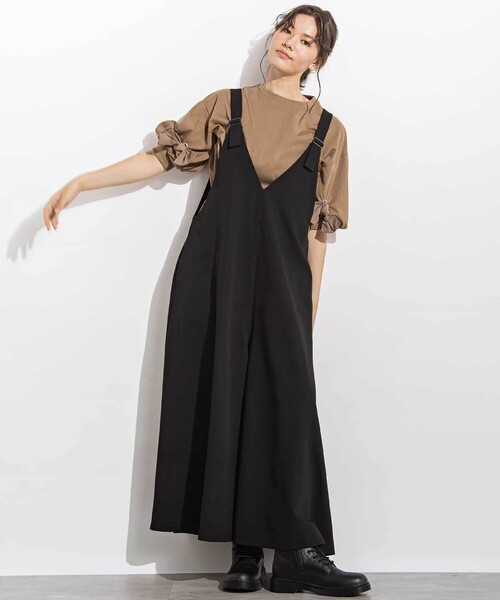 LIBERCORE par BEBE(リベルコアパルベベ)の「BIGリボンモチーフバルーンスリーブ天竺6分袖Tシャツ 親子お揃い 大人(140~160cm)(Tシャツ/カットソー・レディース・グレー/ブラウン・M/S)」の5枚目の写真