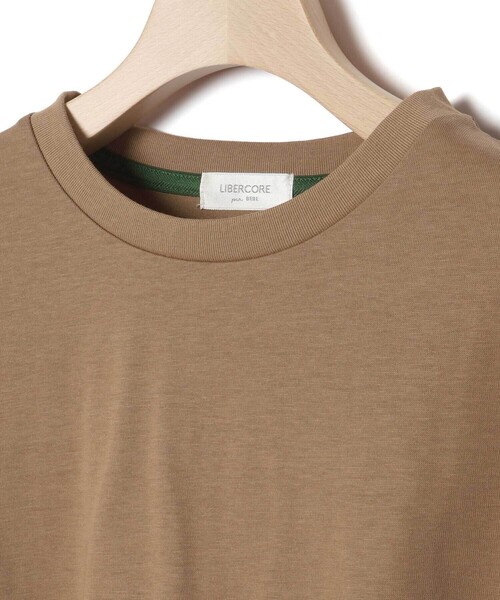 LIBERCORE par BEBE(リベルコアパルベベ)の「BIGリボンモチーフバルーンスリーブ天竺6分袖Tシャツ 親子お揃い 大人(140~160cm)(Tシャツ/カットソー・レディース・グレー/ブラウン・M/S)」の15枚目の写真