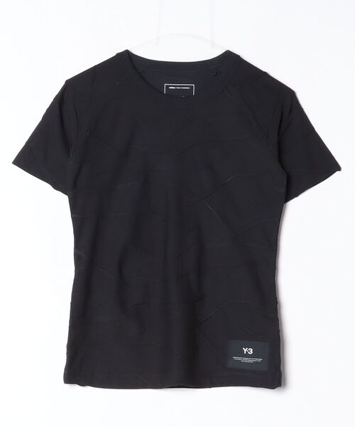 Y-3（ワイスリー）の「Y-3 PLEATED SHORT SLEEVE TEE（Tシャツ/カットソー・レディース・ブラック・X-SMALL/SMALL/MEDIUM/XX-SMALL）」の4枚目の写真