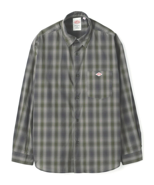 DANTON（ダントン）の「Men's T/C Poplin Work Shirt（シャツ/ブラウス・メンズ・ブルー系その他5/ブルー系その他/ブラウン系その他/グレー系その他・38/44/42/40）」の2枚目の写真