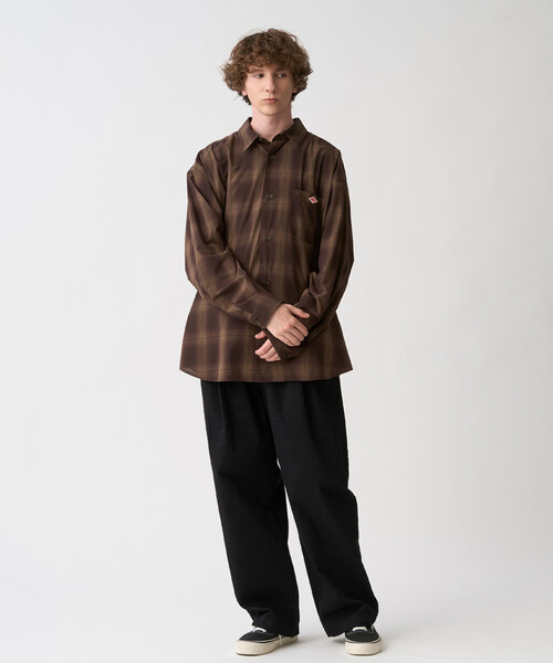 DANTON（ダントン）の「Men's T/C Poplin Work Shirt（シャツ/ブラウス・メンズ・ブルー系その他5/ブルー系その他/ブラウン系その他/グレー系その他・38/44/42/40）」の6枚目の写真