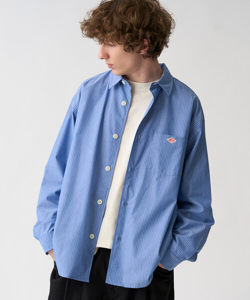 DANTON（ダントン）の「Men's T/C Poplin Work Shirt（シャツ/ブラウス・メンズ・ブルー系その他5/ブルー系その他/ブラウン系その他/グレー系その他・38/44/42/40）」の7枚目の写真