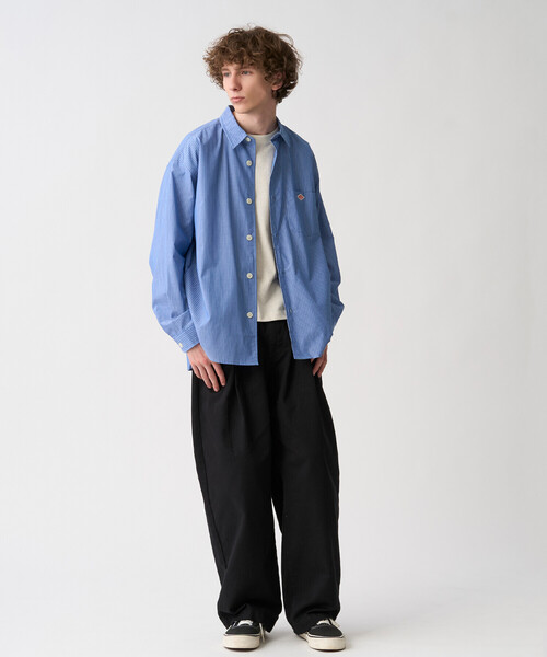 DANTON（ダントン）の「Men's T/C Poplin Work Shirt（シャツ/ブラウス・メンズ・ブルー系その他5/ブルー系その他/ブラウン系その他/グレー系その他・38/44/42/40）」の9枚目の写真