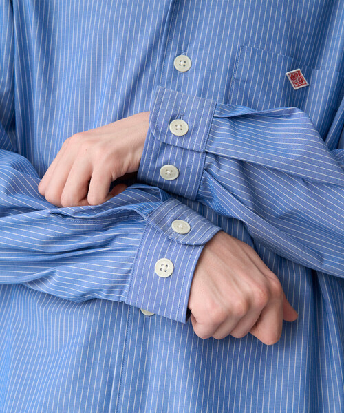 DANTON（ダントン）の「Men's T/C Poplin Work Shirt（シャツ/ブラウス・メンズ・ブルー系その他5/ブルー系その他/ブラウン系その他/グレー系その他・38/44/42/40）」の11枚目の写真