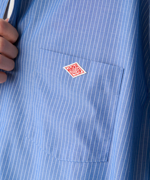 DANTON（ダントン）の「Men's T/C Poplin Work Shirt（シャツ/ブラウス・メンズ・ブルー系その他5/ブルー系その他/ブラウン系その他/グレー系その他・38/44/42/40）」の12枚目の写真