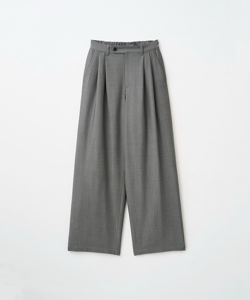 Juha(ユハ)の「2TUCK WIDE PATTERNED PANTS(スラックス・メンズ・ストライプ/その他1・4/3/2)」の8枚目の写真