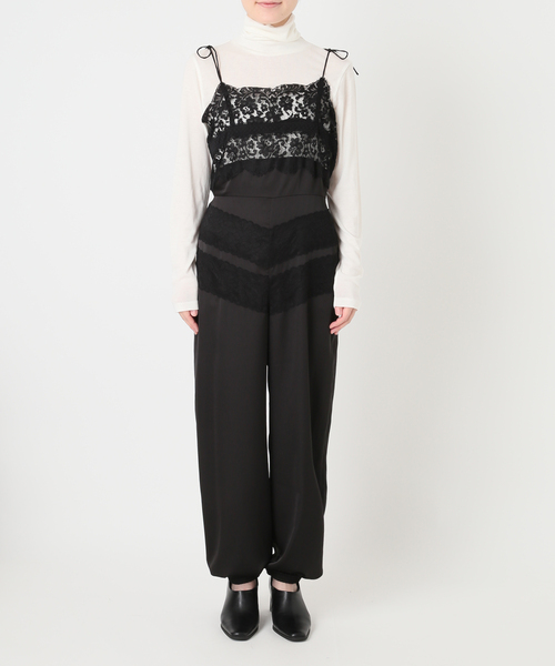 JOURNAL STANDARD（ジャーナルスタンダード）の「【SALLY VINTAGE × JOURNAL STANDARD】SALLY LACE SALOPETTE（つなぎ/オールインワン・レディース・ブラック・FREE）」の5枚目の写真