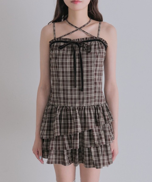 OLIVE des OLIVE(オリーブデオリーブ)の「ケーブルカーデとキャミワンピのセット(ワンピース・レディース・グレー/ブラウン/ブラック・FREE)」の16枚目の写真