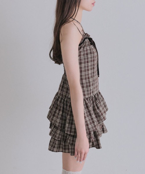 OLIVE des OLIVE(オリーブデオリーブ)の「ケーブルカーデとキャミワンピのセット(ワンピース・レディース・グレー/ブラウン/ブラック・FREE)」の17枚目の写真