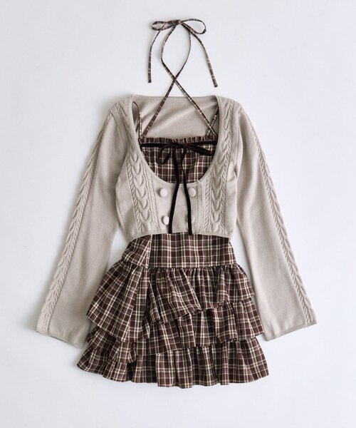 OLIVE des OLIVE｜オリーブ デ オリーブのワンピース（チェック柄