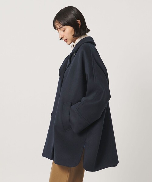 UNITED ARROWS(ユナイテッドアローズ)の「テントライン コート(ピーコート・レディース・ベージュ/ネイビー/ブラック・38/36)」の3枚目の写真