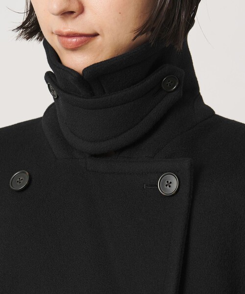 UNITED ARROWS(ユナイテッドアローズ)の「テントライン コート(ピーコート・レディース・ベージュ/ネイビー/ブラック・38/36)」の14枚目の写真