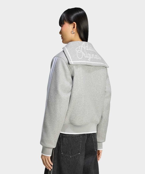 adidas(アディダス)の「チア ジャケット / アディダスオリジナルス adidas Originals(ブルゾン・レディース・グレー・SMALL/X-SMALL/LARGE/X-LARGE/XX-LARGE/MEDIUM)」の2枚目の写真