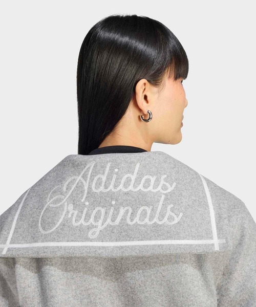 adidas(アディダス)の「チア ジャケット / アディダスオリジナルス adidas Originals(ブルゾン・レディース・グレー・SMALL/X-SMALL/LARGE/X-LARGE/XX-LARGE/MEDIUM)」の4枚目の写真
