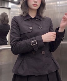 ペプラムトレンチコート