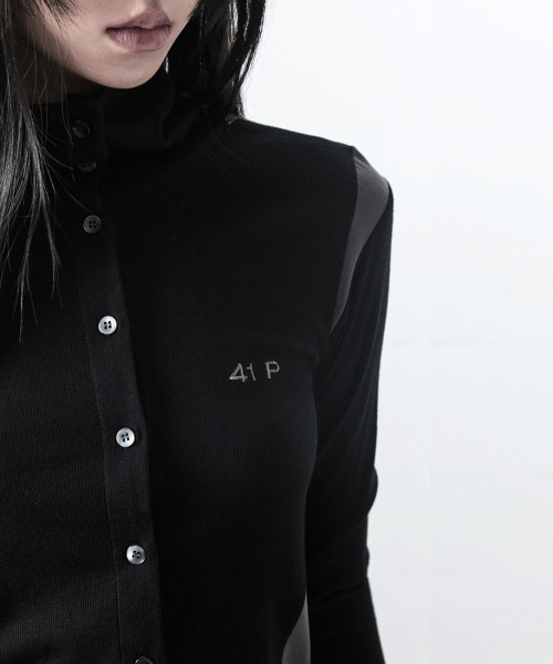 41PRAY(サイルプレイ)の「ハイネックパネルカーディガン / ブラック(カーディガン/ボレロ・レディース・その他・FREE)」の5枚目の写真