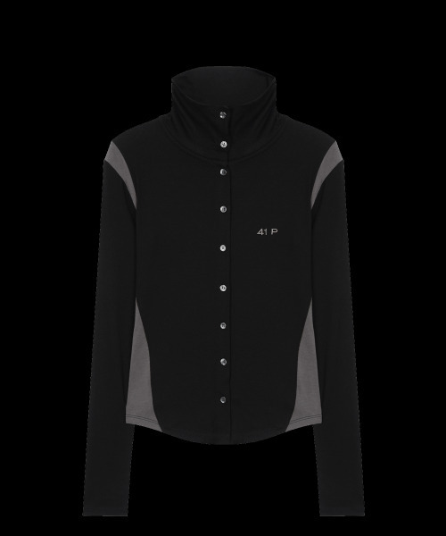 41PRAY(サイルプレイ)の「ハイネックパネルカーディガン / ブラック(カーディガン/ボレロ・レディース・その他・FREE)」の7枚目の写真