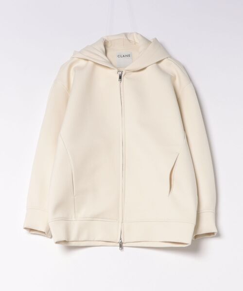 CLANE(クラネ)の「CLANE CONSTRUCTIVE BONDING HOODIE(その他アウター・レディース・オフホワイト/ブラック・1)」の9枚目の写真