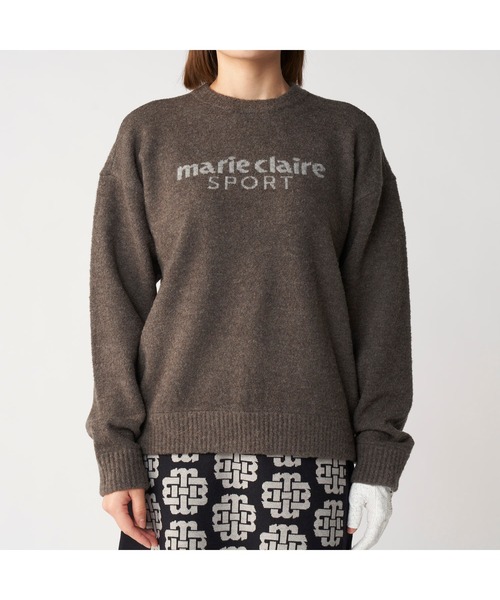marie claire(マリ・クレール)の「【marie claire/マリ.クレール】レディースブークレロゴニット ゴルフ(ニット/セーター・レディース・チャコールグレー・LARGE)」の2枚目の写真
