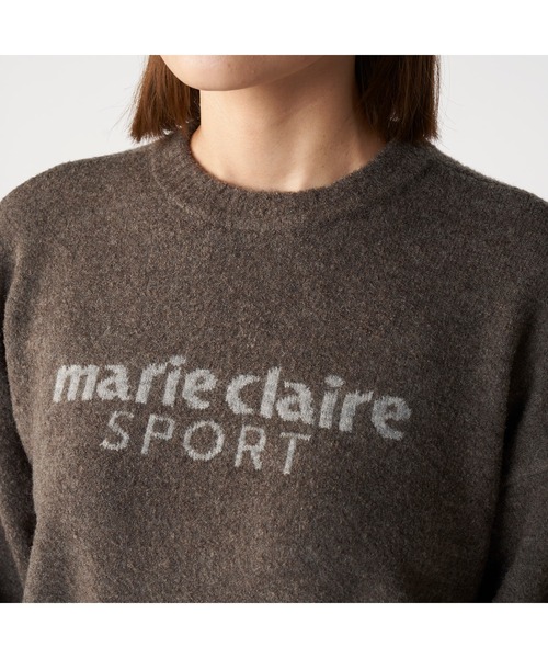 marie claire(マリ・クレール)の「【marie claire/マリ.クレール】レディースブークレロゴニット ゴルフ(ニット/セーター・レディース・チャコールグレー・LARGE)」の5枚目の写真